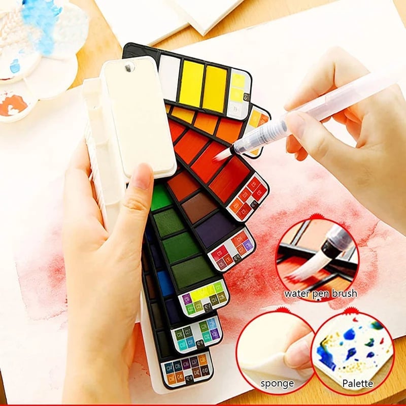 Owronline - Handy Watercolor Travel Kit - owronline