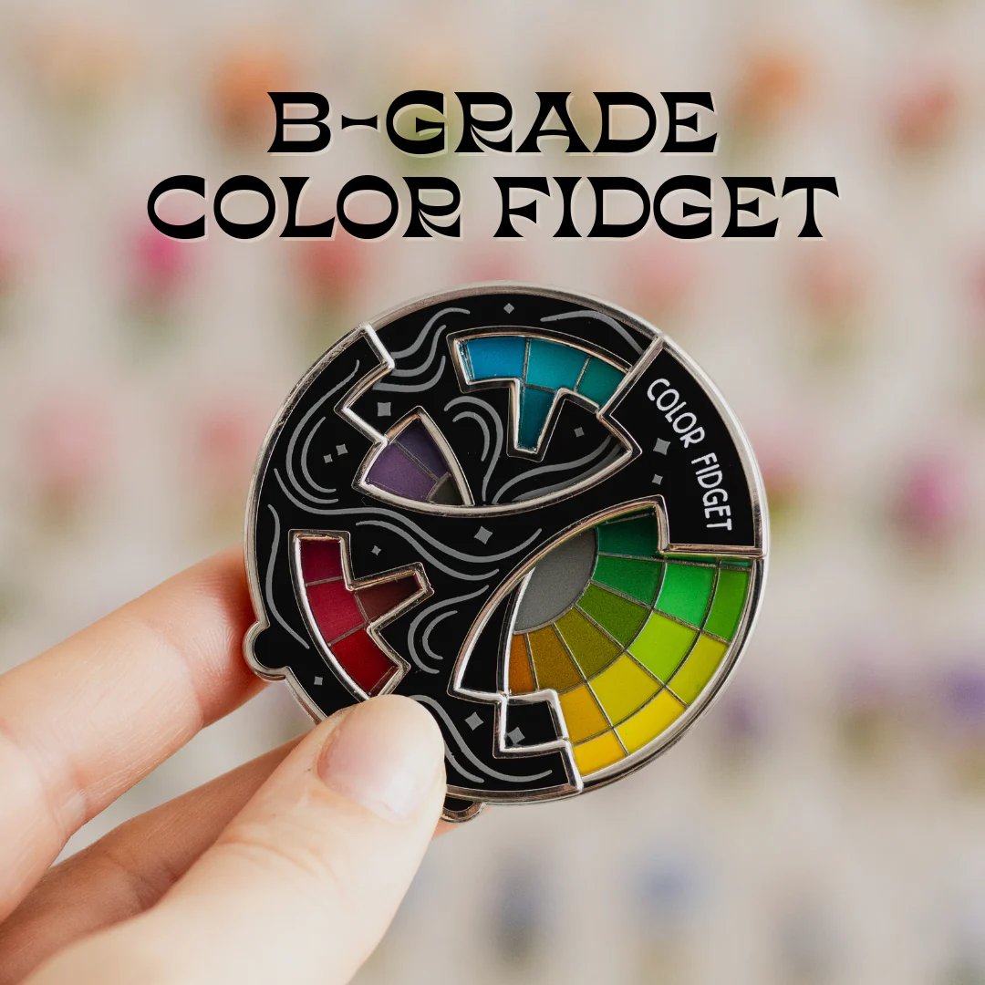 đColor Fidget Enamel Pin(â¨A Wheel Of Twenty Hues)