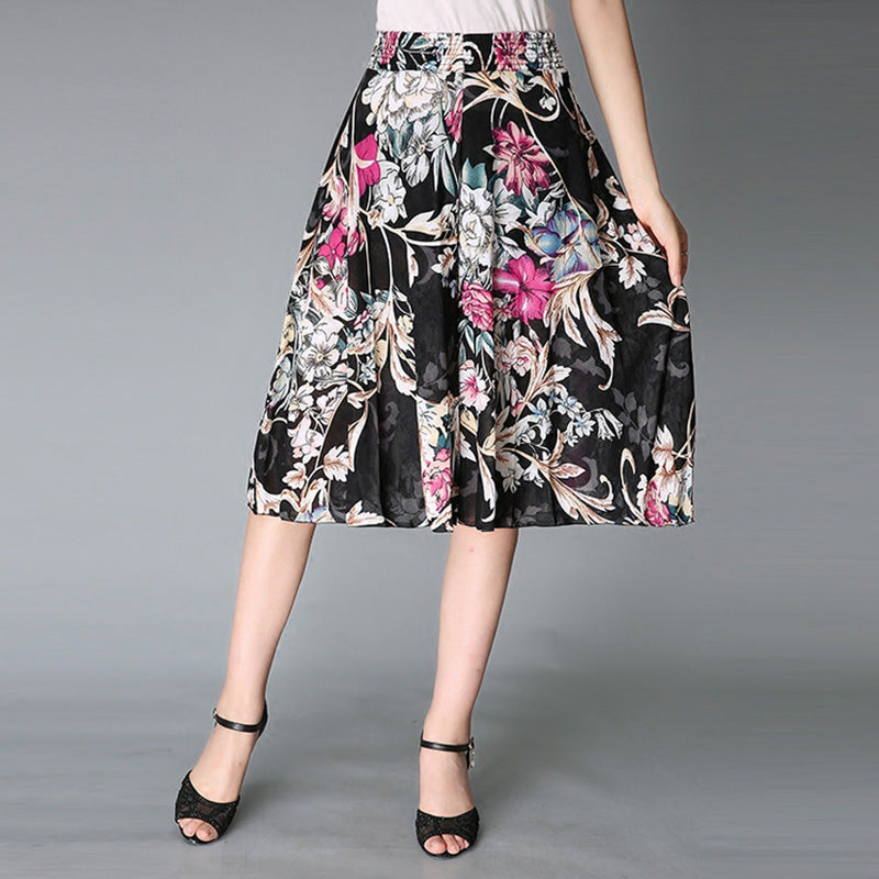 Owronline - Women's Vintage Style Wide Leg Culottes