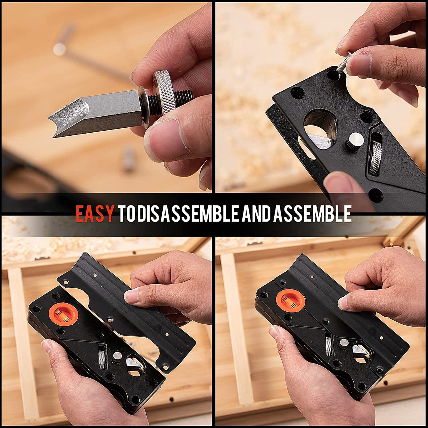 Owronline - Chamfer Plane Woodworking Edge Corner Flattening Tool