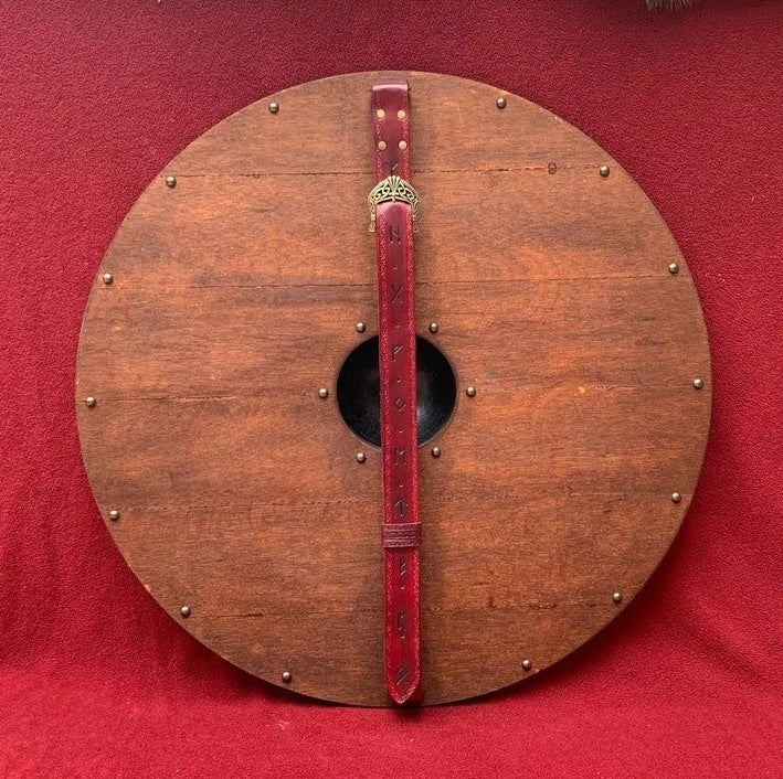 Authentic battleworn viking shield——BUY 3 FREE SHIIPING