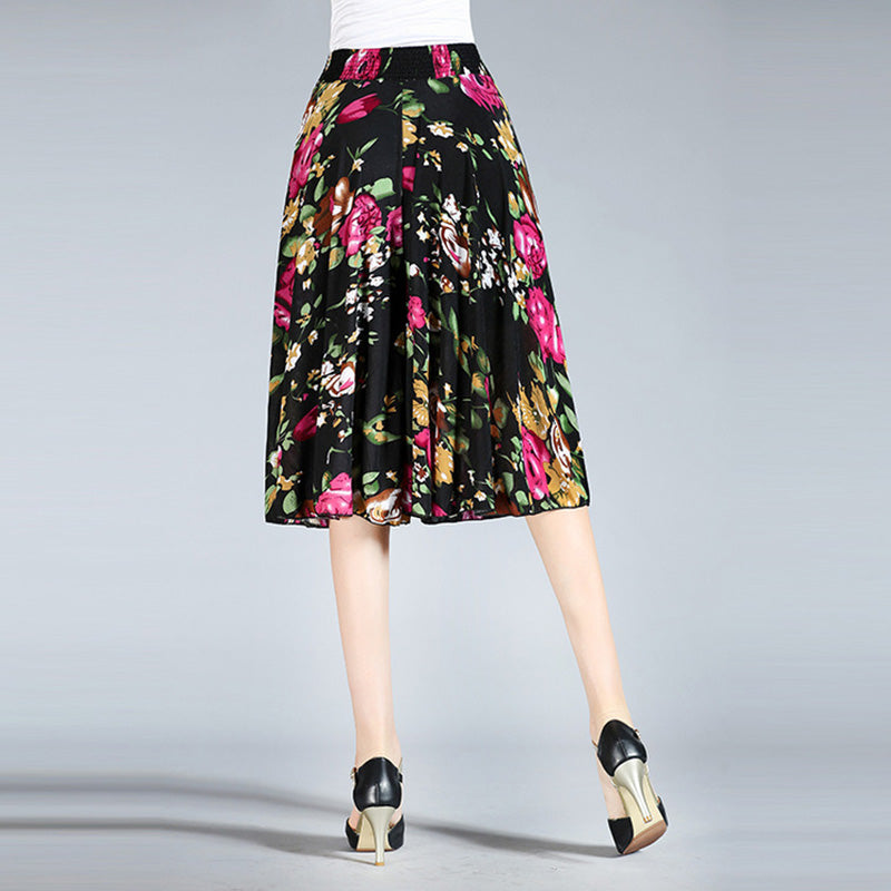 Owronline - Women's Vintage Style Wide Leg Culottes