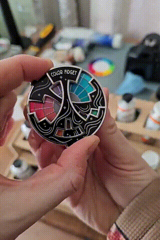 đColor Fidget Enamel Pin(â¨A Wheel Of Twenty Hues)