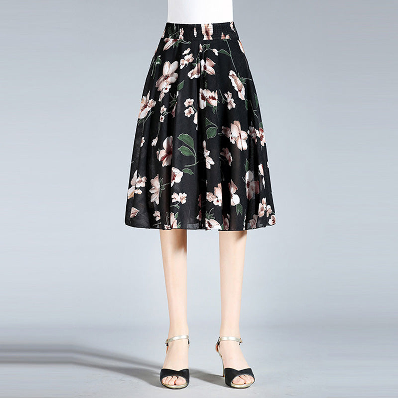 Owronline - Women's Vintage Style Wide Leg Culottes