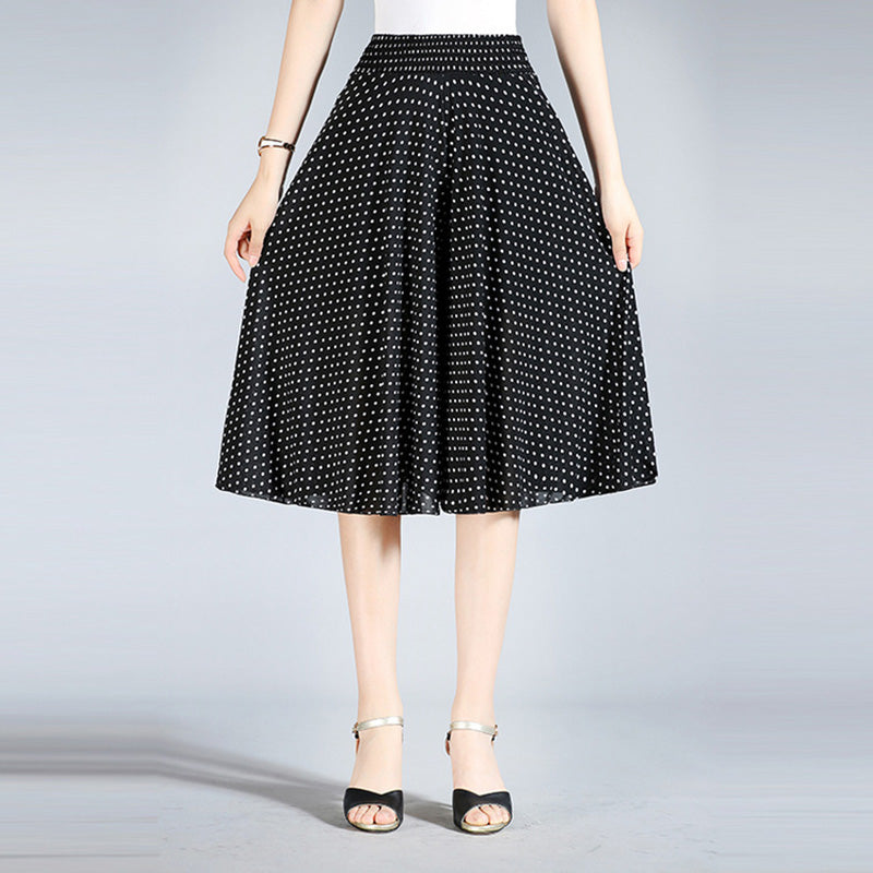 Owronline - Women's Vintage Style Wide Leg Culottes