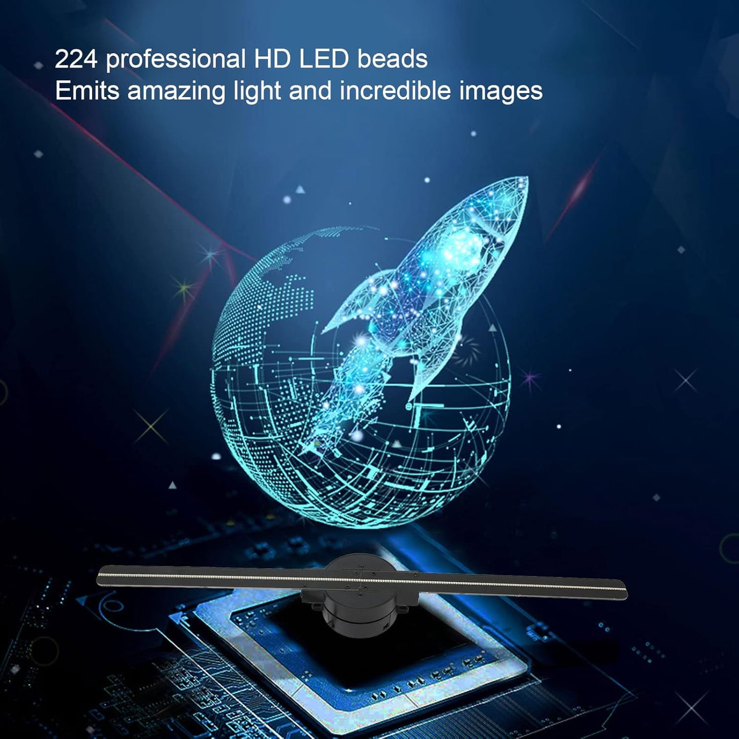 Owronline - 3D Hologram LED Fan Projector