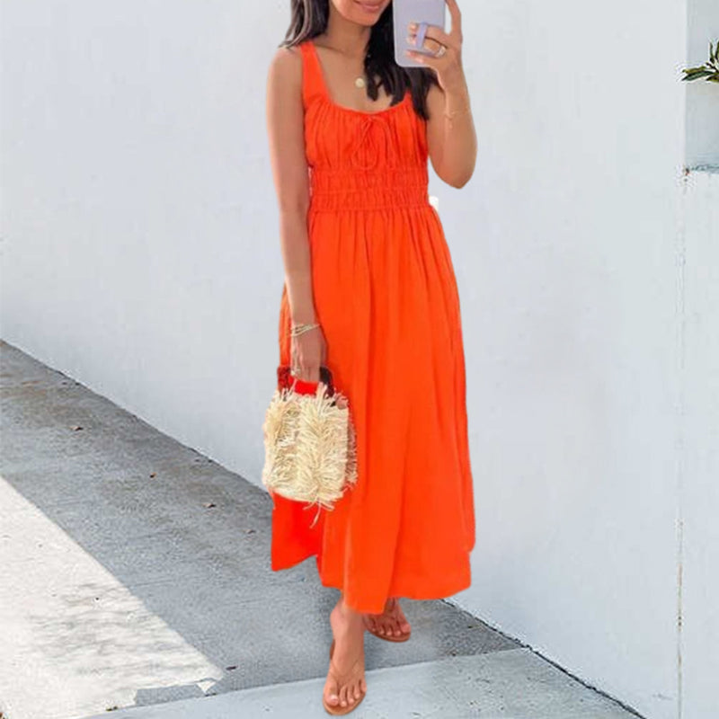 Owronline - Women's Smocked Dress - owronline