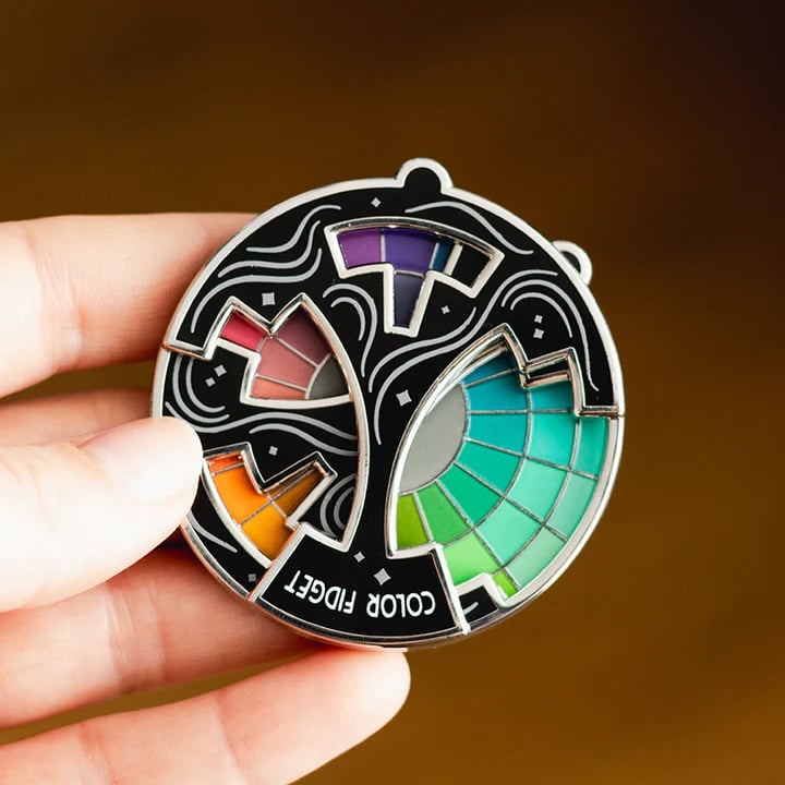 đColor Fidget Enamel Pin(â¨A Wheel Of Twenty Hues)