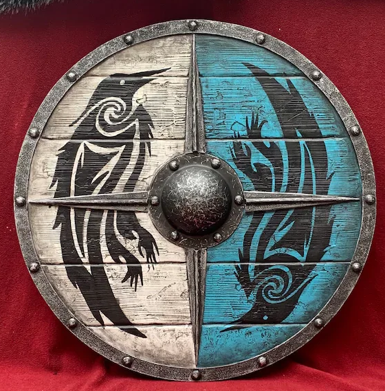 Authentic battleworn viking shield——BUY 3 FREE SHIIPING