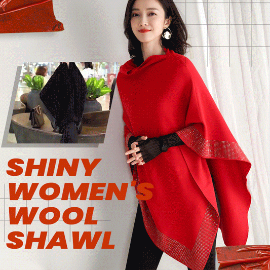 Owronline - Shiny Women's Wool Shawl