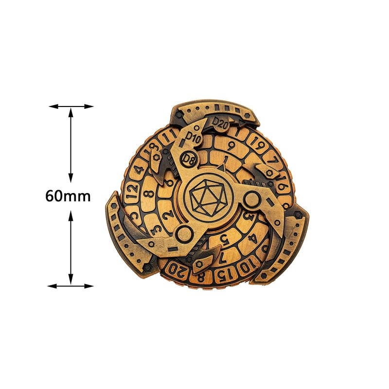 Owronline - Dungeons and Dragons Metal Dice Spinner - owronline
