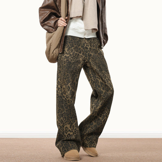 Owronline - Viral Leopard Print Jeans