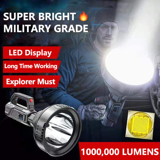 Owronline - New German 1000000 lumens Waterproof Spot Lights Handheld Large searchlight - owronline