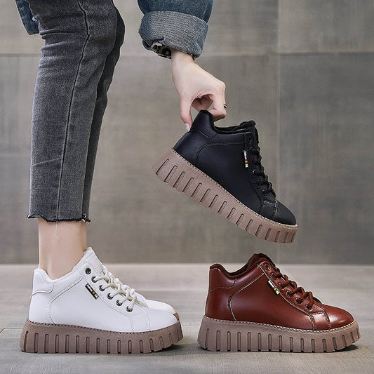 Owronline - Thick Sole Low-cut Boots