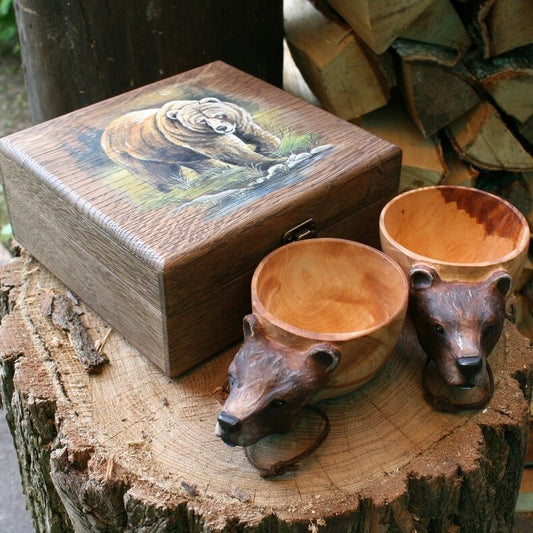 Owronline - Hand Carved Wooden Mug - owronline