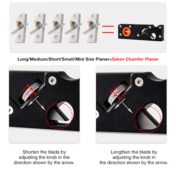 Owronline - Chamfer Plane Woodworking Edge Corner Flattening Tool